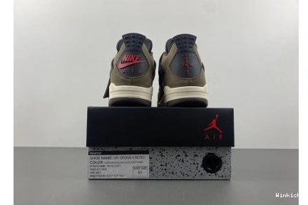 Jordan Scott AJ4-882335 x 4 Air Travis Retro Brown 1001